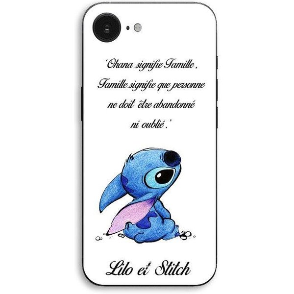 Etui Dla Iphone 17E Stitch Lilo Rodzina BiałE Maniacase Czarny-image