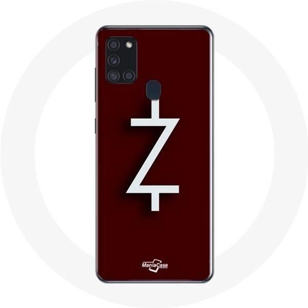 Funda - Ozark - Samsung Galaxy A21S - Logo Z - Blanco - Rojo - RíGida Blanco-image