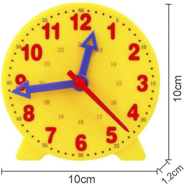 Reloj Montessori Para NiñOs Juguetes Educativos Hora Minuto Segundo CognicióN Juego De Emparejamiento Juguetes NiñOs Ayuda DidáCtica Preescolar Temprana Yellow-image