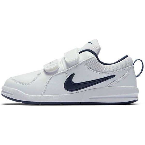 Nike Pico Velcro Wygodne AntypośLizgowe AmortyzująCe Odporne Na ŚCieranie OddychająCe Niskie Buty Codzienne DziecięCe BiałE Czarne 454500-101 32 Gray-image