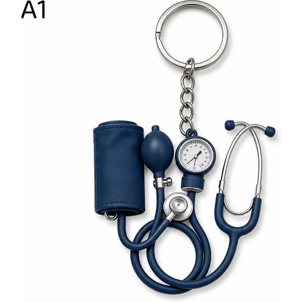 1 Szt. Medyczny Urok PielęGniarki Wisiorek 2D PłAski Doktor Uroczy RóżOwy Mini Stetoskop Breloczek Prezent Akcesorium Do Kluczy Plecaka A1-image
