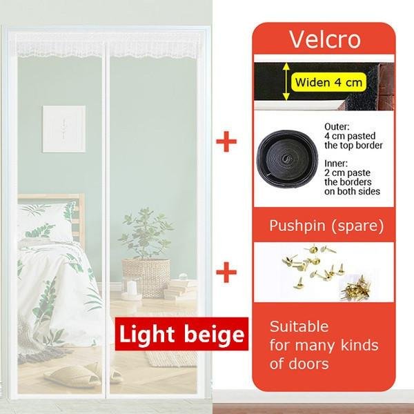Mosquitera MagnéTica Con Velcro Para Puerta, Malla Antiinsectos, ProteccióN Contra Mosquitos, Cortinas MagnéTicas Para Puertas Y Ventanas 85X200 Cm-image