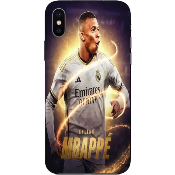 Coque Maniacase Pour Iphone XS Max Kylian Mbappe Real Madrid Wallpaper-image