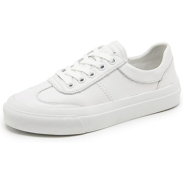 Zapatos Blancos De Cuero Nuevos Zapatos Casuales Planos De Cuero Para Mujeres Embarazadas Zapatos De Primavera Y OtoñO De Una Sola Pieza Zapatos Para Enfermeras Slip-On Para Mujer 40 Blanco-image