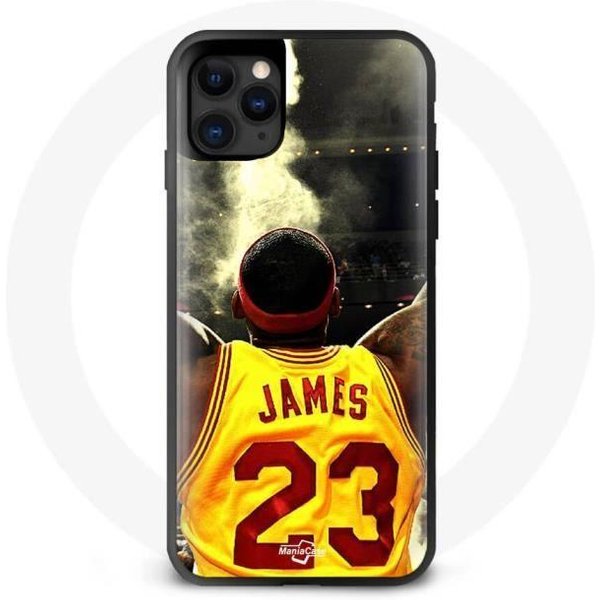 Funda Para Iphone 12 - Lebron James - Flexible - ProteccióN Contra Golpes - Negra - Deportiva-image