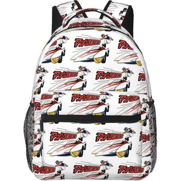 Mochila Speed Racer Estudiante NiñOs NiñAs Bolsa Para Libros NiñOs Bolso Escolar Bolsos De Hombro Para PortáTil Para Hombres Mujeres One Size-image