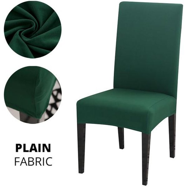Funda De Silla EláStica De Licra De Color SóLido, Protector Para Asiento De Silla De Cocina, Hotel, Banquete, Boda, Comedor, 1, 2, 4 O 6 Piezas 1Pc-image