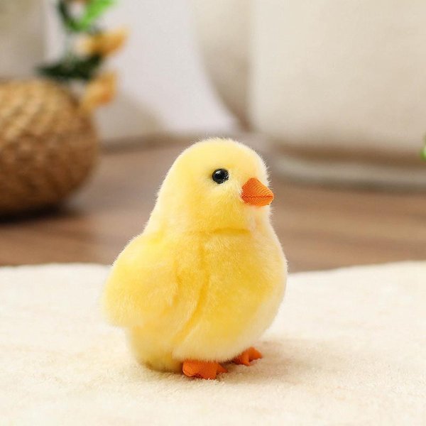 Urocza Pluszowa Lalka ZwierząTko Z Zagrody ŻółTy Pisklak BiałA Gęś MięKka Zabawka Symulacyjna UspokajająCy Prezent Urodzinowy 14Cm Yellow-image