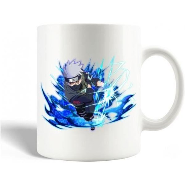 Taza De CeráMica - Naruto - Kakashi - 30Cl - Apta Para Lavavajillas - Blanca-image