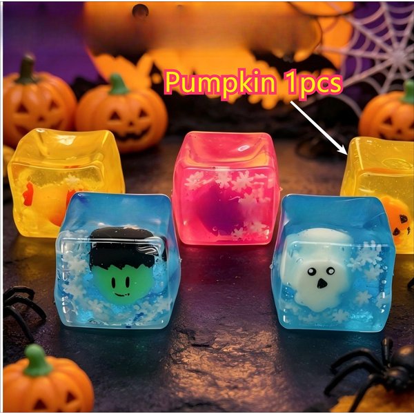 Halloween Dynia Duch Nietoperz Maltodekstryna PiłEczka Antystresowa Zabawka Squishy MięKki Antystres Powolny PowróT Zabawka Fidget Redukcja Stresu Zabawny Prezent 1Pc Dynia-image