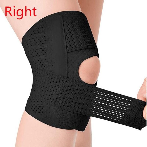 Rodillera Transpirable Ajustable Con Estabilizadores Laterales Para Aliviar El Dolor De Rodilla Por Desgarro De Menisco, Dolor Articular, Soporte, Rodilleras XL-image