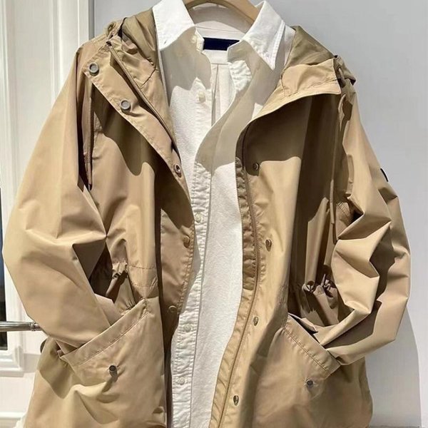 Chaqueta Corta Verano Primavera Y OtoñO Gabardina Nueva Chaqueta Para Mujer Herramienta Traje PequeñO Estilo Extranjero XL Black-image
