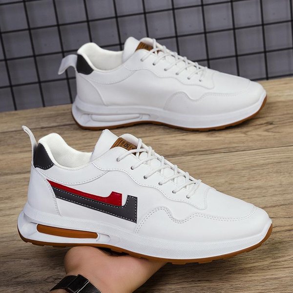 Zapatos De Hombre Cuatro Estaciones Zapatos Casuales Para Hombre Suela Gruesa Zapatos Deportivos De Moda Transpirables Suela Suave Zapatillas De Running Zapatos De CañA Baja Para Hombre 44-image