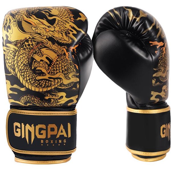 Guantes De Boxeo 10/12/14Oz Profesionales Para Adultos Sanda Muay Thai Guantes De Lucha Para Hombres Mujeres Entrenamiento MMA 14Oz-image