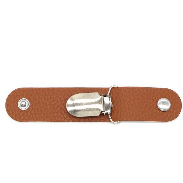 Clip De Cuero Para Sombrero De Viaje, Mochila Para Exteriores, Bolsa De Almacenamiento De Equipaje, Clip De Cuero Para Sombrero, Clip Multifuncional Para Sombrero De Paja, Accesorios Para Sombreros Azul Claro-image