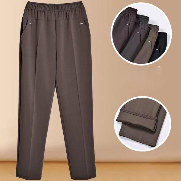 Pantalones De Mujer De Talla Extra Grande, Holgados, De Alta Elasticidad, Ropa De Mediana Edad, 6XL, 7XL, 8XL, Pantalones De OtoñO, Pantalones Femeninos 7XL-image