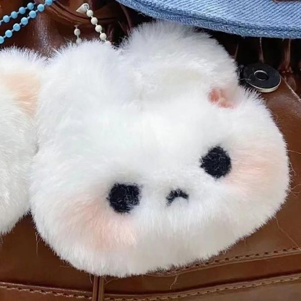 KreskóWkowy Uroczy Wyraz KróLik Pluszowy Brelok Kawaii Lalka Wisiorek Dekoracja Do Zawieszenia Na Plecaku Akcesoria Do Kluczy Samochodowych Dla Dziewczynek Prezent-image