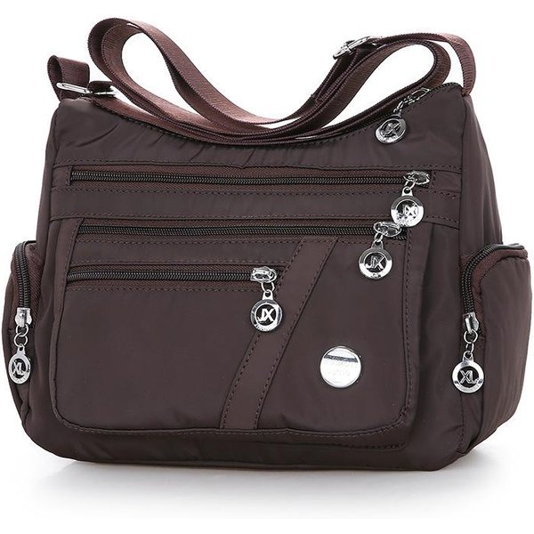 Torebka Typu Crossbody Dla Kobiet, Wodoodporna, Swobodna, Nylonowa, Torebka, Lekka, Listonoszka Na Ramię 27*11*22Cm Black-image