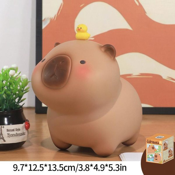 Hucha Capibara Caja De Ahorro De Dinero Hucha Para Ahorrar Dinero Caja De Ahorro De Efectivo Monedas Caja Fuerte De Dinero-image