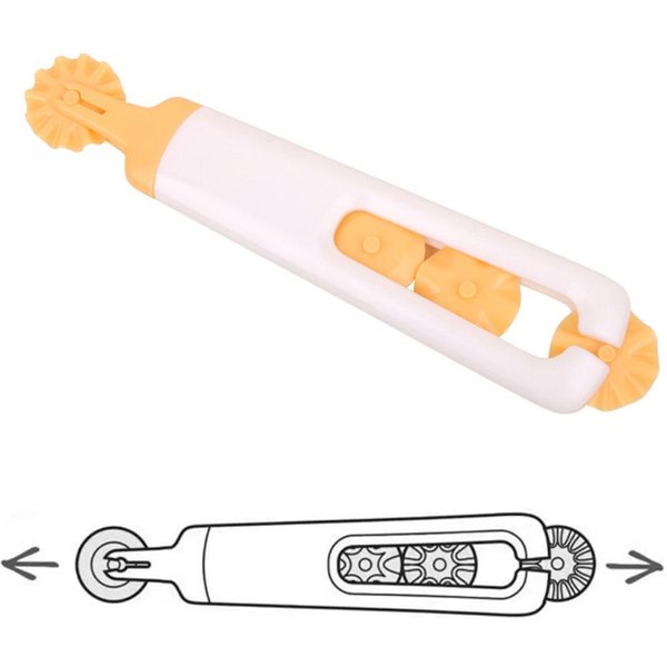 Herramienta De PláStico Para Hornear, Rueda De Red, Cortador De Rodillo De CelosíA Para Masa, Galleta, Pastel, ArtesaníA, Accesorios De Cocina Blanco-image