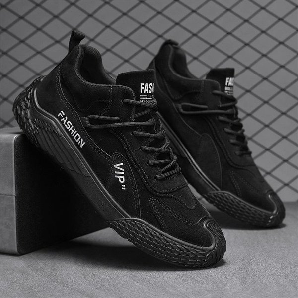 Zapatos Casuales De Primavera Nuevos Zapatos De Hombre Zapatos De Moda Zapatos Deportivos De Hombre Estilo Coreano Moderno Juventud Zapatos Individuales Hombre 44 Negro-image
