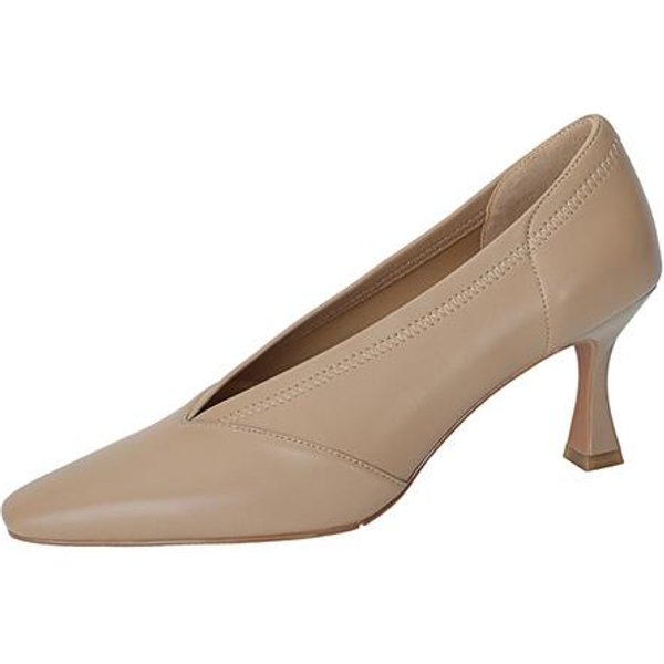 Nowe Wiosenne Oryginalne SkóRzane Buty Damskie Modne PłYtkie CzółEnka Szpiczaste Wsuwane Buty Na Cienkim Obcasie Damskie Wysokie Obcasy 38 Gray-image
