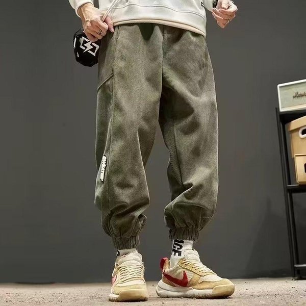 Pantalones Casuales Para Hombre Nuevo Verano Delgados Pantalones Deportivos Para Hombre Pantalones Con CordóN L Gray-image