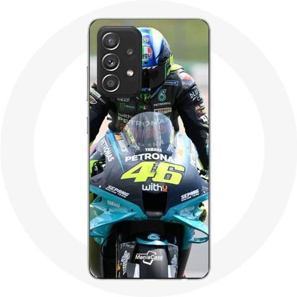 Funda - Maniacase - Samsung Galaxy A33 5G - Valentino Rossi - Silicona - Flexible Negro-image