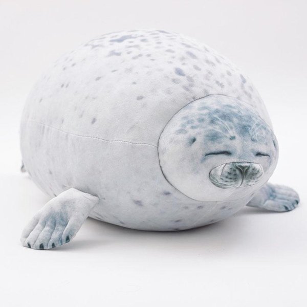 30Cm 40Cm 60Cm Lindo Juguete De Peluche De Foca Realista Relleno Vida Marina Foca MuñEca Suave Foca De SimulacióN Almohada Juguetes Para NiñOs Regalo De CumpleañOs 40Cm-image