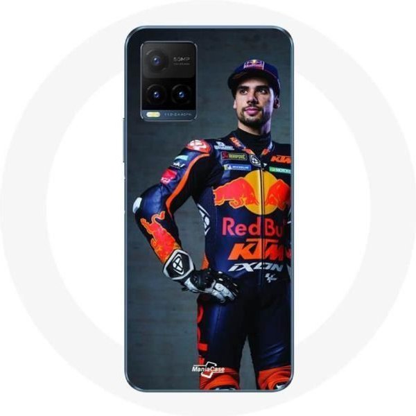Funda - KTM - Vivo Y21S 2021 - Flexible - Miguel Oliveira Moto GP - Blanco-image