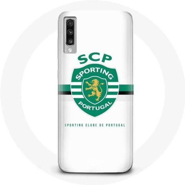 Funda - SCP Sporting Portugal - Samsung Galaxy A70 - Flexible - Blanca - Mixta Blanco-image