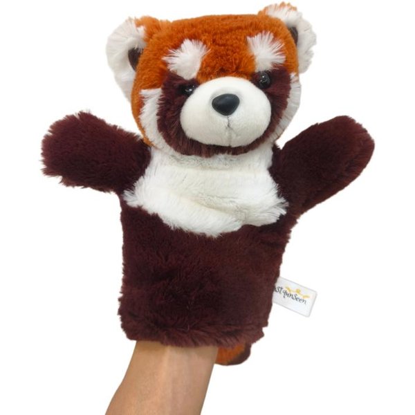 Z Ogonem Pluszowe ZwierząTko Pacynka Na RęKę Urocza ŻAba Panda ŚWinia Leniec Lop MałA Pluszowa Maskotka Do Opowiadania Historii Interaktywna Rekwizyt Prezent 25Cm Hand Puppet-image