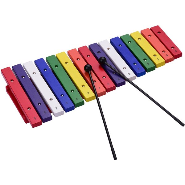 Ammoon XilóFono De 15 Teclas, Instrumento De PercusióN Musical Colorido, Instrumento De EducacióN Temprana Para Varios Colores-image
