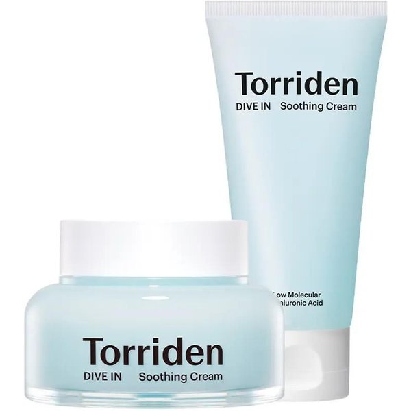 Torriden Dive-In Krem ŁAgodząCy Z Kwasem Hialuronowym Zestaw 100Ml X2 GłęBoko NawilżAjąCy Krem White-image