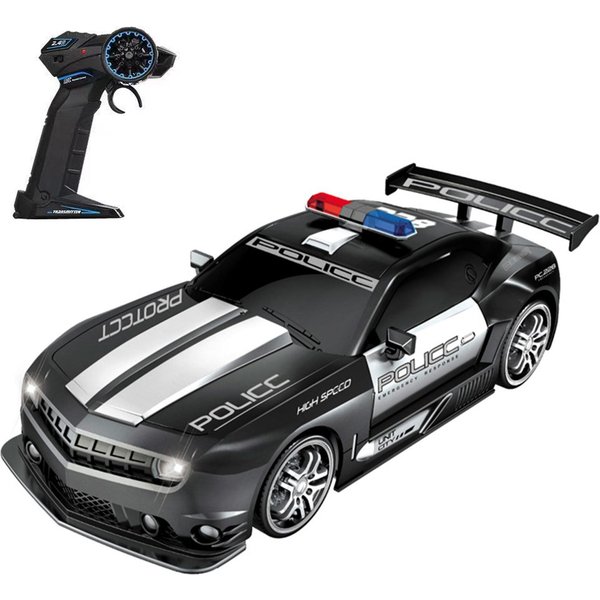 Zdalnie Sterowany SamochóD Do Driftu Zdalnie Sterowany SamochóD Policyjny DużY Rozmiar Zdalnie Sterowany SamochóD 1/12 2,4 Ghz Zdalnie Sterowany 1 Battery Czarny-image