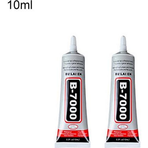 2 Piezas B7000 Pegamento Multiusos SemilíQuido Adhesivo Fuerte Impermeable Pegamento Universal Para JoyeríA Manualidades DIY Para Metal 10ML Gray-image