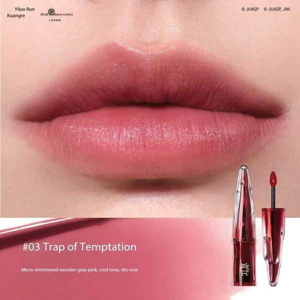 Little Ondine Limitate PudełKo Prezentowe 3D PłYwająCy Cień Paleta RóżóW Tint Do Ust Kredka Do EyelineróW Tusz Do RzęS Róż Szminka Zestaw KosmetykóW 03 StrażAcki Czerwony Kolor-image