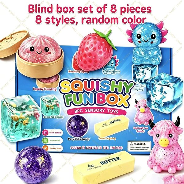 Kalendarz Adwentowy Tajemnicze PierożKi Squishy MięKki Fidget Powolne Wznoszenie Kalendarz Odliczania 24 Dni Prezent Na Imprezę BożOnarodzeniową Ulga W LęKu As Picture-image
