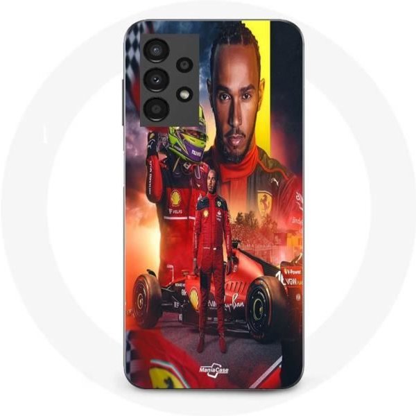 Funda Oficial Para Samsung Galaxy A13 4G Lewis Hamilton Scuderia Ferrari F1-image
