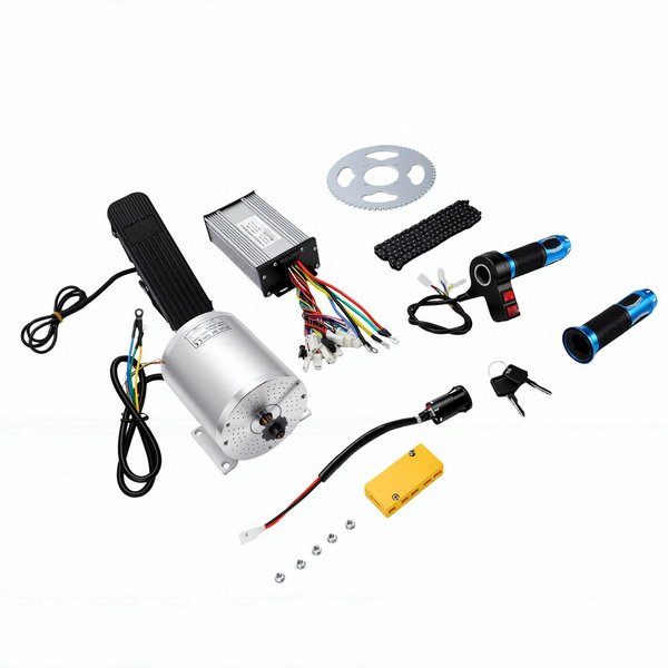 Kit Completo De Motor DC Sin Escobillas EléCtrico Con Motor De Alta Velocidad De 48V 1000W 4000RPM Controlador Acelerador EmpuñAdura PiñóN Cadena-image