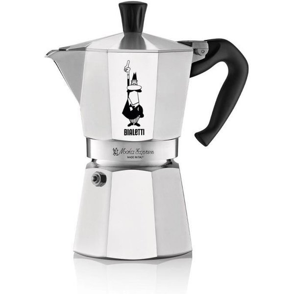 Cafetera Italiana - Bialetti - Moka Express - Todos Los Fuegos Excepto InduccióN - 6 Tazas - 300 Ml - Acero Inoxidable-image
