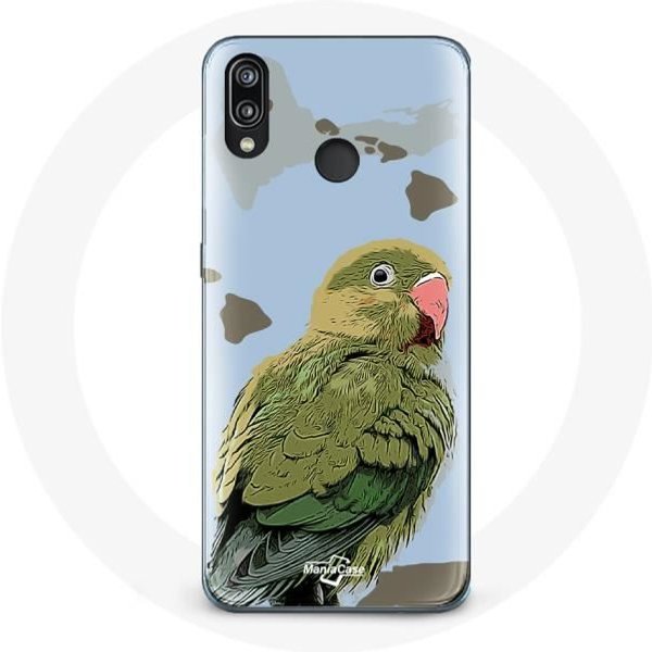 Funda - Huawei - P20 Lite - Flexible - Verde - Periquitos PáJaros Verde-image