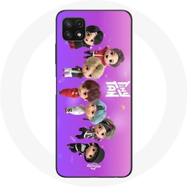 Funda Para Samsung Galaxy A22 5G BTS Tinytan AnimacióN PóSter RM Jin Suga J-Hope Jimin Jungkook Y-image
