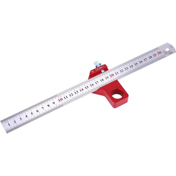 CX3001 Escuadra De CarpinteríA Regla Marcador Herramienta De MedicióN De FerreteríA Para Altura ÁNgulo White-image