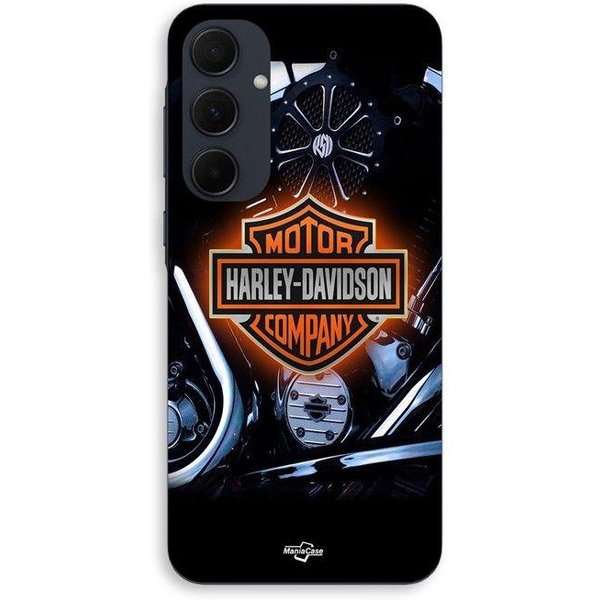 Funda De TeléFono - Maniacase - Samsung Galaxy A55 - Silicona - Flexible - Logo Harley Davidson-image