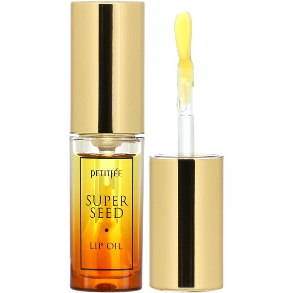 Petitfee, Super Seed Lip Oil, 0.1 Oz (3 G) Beige-image