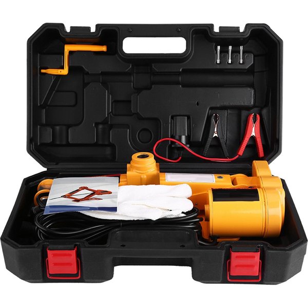 Gato EléCtrico De ElevacióN Para Coche, Suv, Furgoneta, Garaje Y Equipo De Emergencia De 3 Toneladas Y 12 V CC Blanco-image
