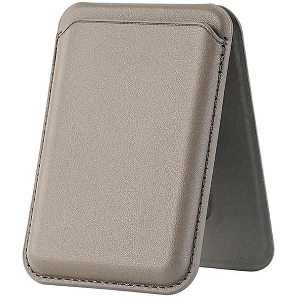 Magnetyczny SkóRzany Portfel Na Karty Magsafe Etui Z Kieszonką Na Telefon Stojak Na Telefon Uchwyt Na Karty Bankowe/Id Do Iphone 16 15 14 13 Pro Max-image