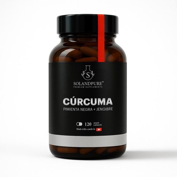 CúRcuma Solandpure® Con Jengibre Y Pimienta Negra – 120 CáPsulas Vegetales | FóRmula EcolóGica Y Natural Para Uso Diario-image