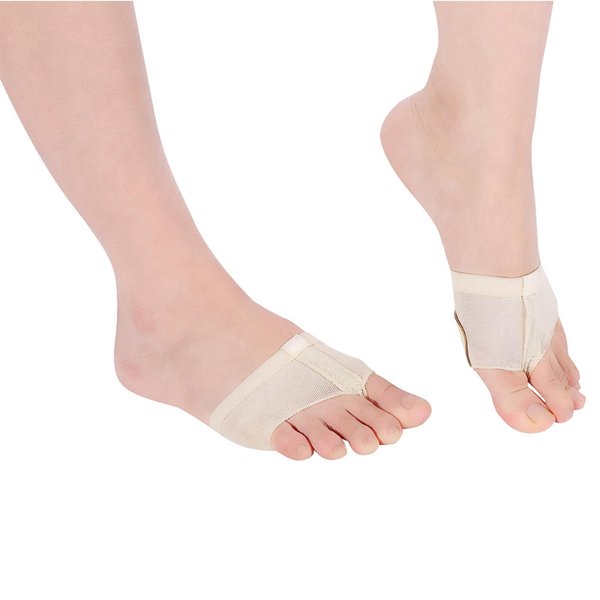 Tanga LíRico Para Pie De Vientre Almohadilla Para Pie De Baile Zapatos Media Suela Accesorio De Fitness(Color De Piel M) White-image
